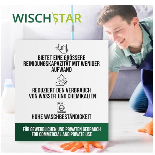 Wisch-Star Microfasertuch Frottee Mikrofasertuch rot