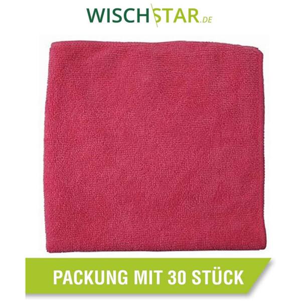 Wisch-Star Microfasertuch Frottee Mikrofasertuch rot