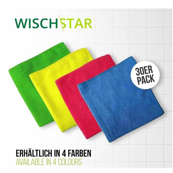 Wisch-Star Microfasertuch Frottee Mikrofasertuch grün