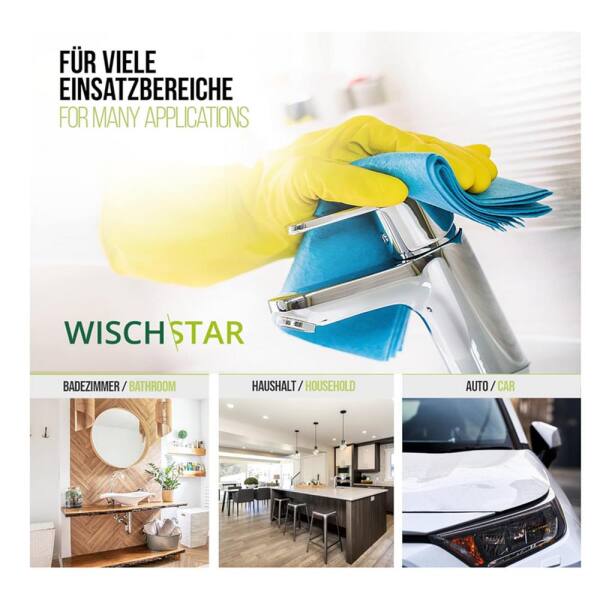 Wisch-Star Microfasertuch Frottee Mikrofasertuch gelb