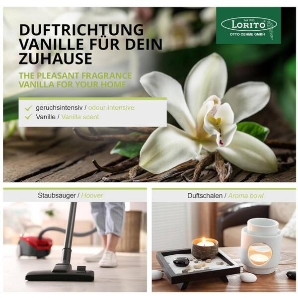 Lorol Duftgranulat Vanille 34 g - 200 ml Staubsaugerduft Raumduft