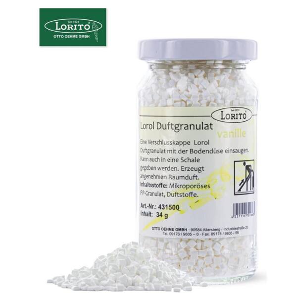 Lorol Duftgranulat Vanille 34 g - 200 ml Staubsaugerduft Raumduft