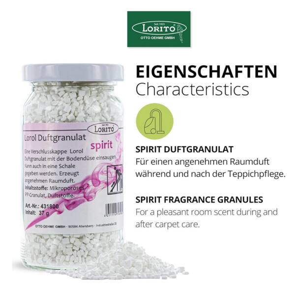 Lorol Duftgranulat Spirit Flower 37 g Staubsaugerduft Duftperlen