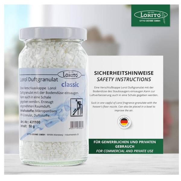 Lorol Duftgranulat Classic 50 g Staubsaugerduft Raumduft