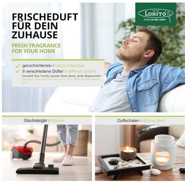 Lorol Duftgranulat Staubsaugerduft Duftperlen Raumduft Probierset