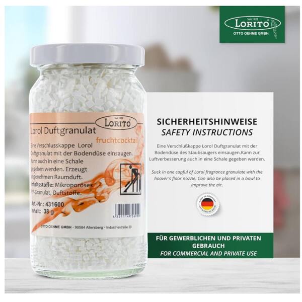 Lorol Duftgranulat Fruchtcocktail 38 g Staubsaugerduft Raumduft