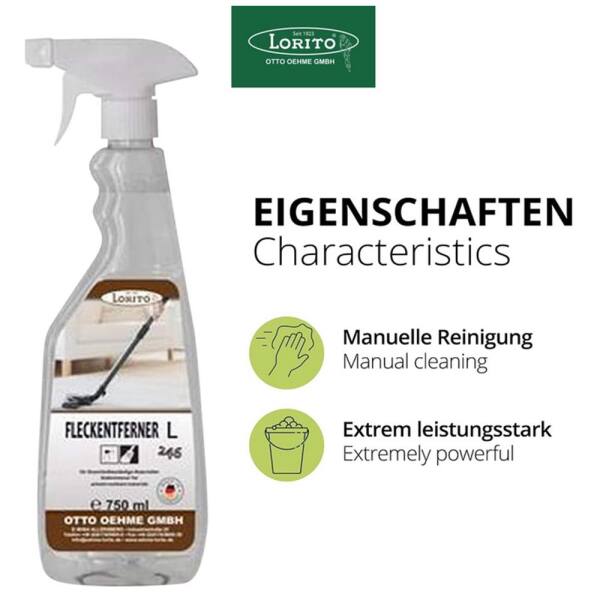 Lorito Fleckenentferner L246 750 ml Spühflasche Eddingentferner