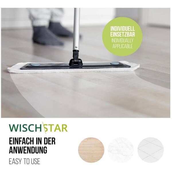 Wisch-Star Microfasermopp Chenille "Calito" Mikrofasermopp Wischmopp blau 50 cm