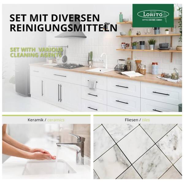 Lorito Küchenreinigungsmittel- Set Gastro-Probeset 16-teilig