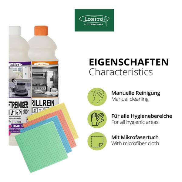 Lorito Küchenreinigungsmittel- Set Gastro-Probeset 16-teilig