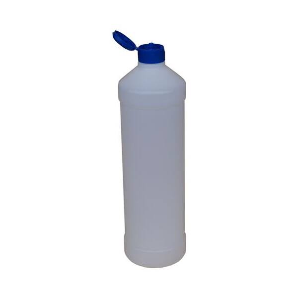 Leerflasche PE-Kunststoff 1 L Dosierhilfe Blau