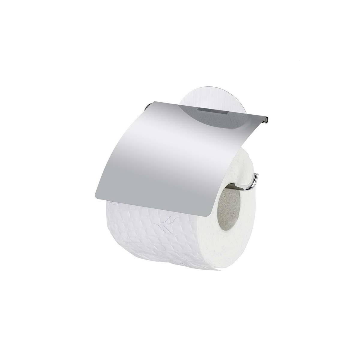Wenko WC Toilettenpapierhalter Osimo mit Deckel Static-Loc