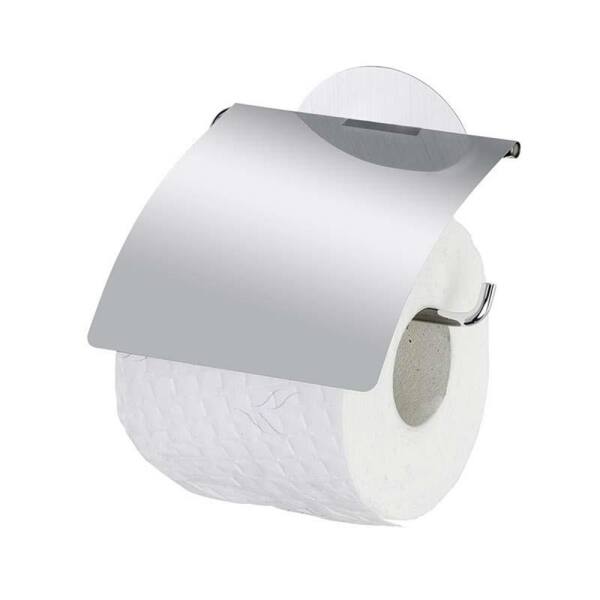 Wenko WC Toilettenpapierhalter Osimo mit Deckel Static-Loc