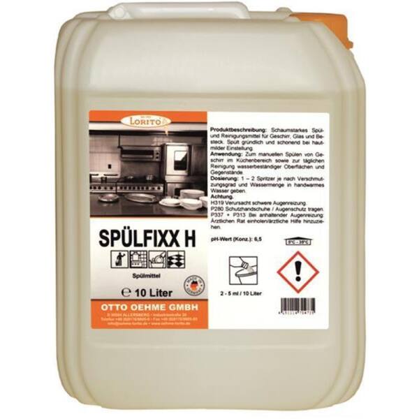 Lorito Splfixx H 205 Geschirrsplmittel ohne Parfm 10 Liter fr Allergiker