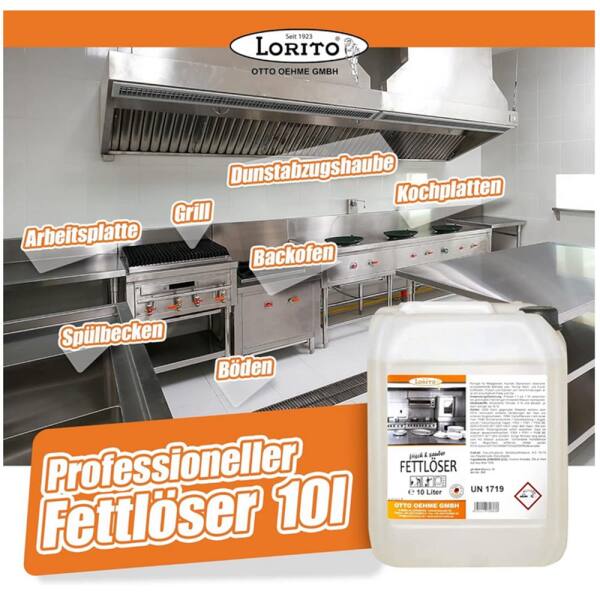 Lorito Wischstar frisch u. sauber Fettlöser Backofenreiniger 10 Liter