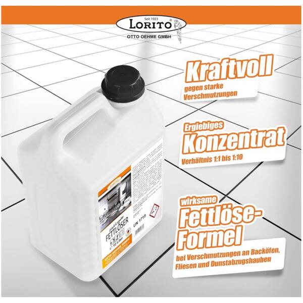 Lorito Wischstar frisch u. sauber Fettlöser Backofenreiniger 10 Liter