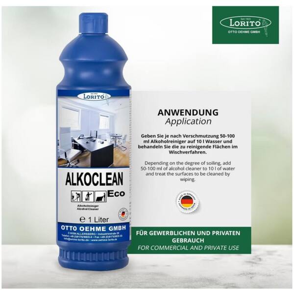Lorito Alkoclean Eco 248 Bodenpflege Unterhaltsreiniger 1 Liter