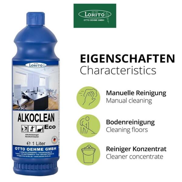Lorito Alkoclean Eco 248 Bodenpflege Unterhaltsreiniger 1 Liter