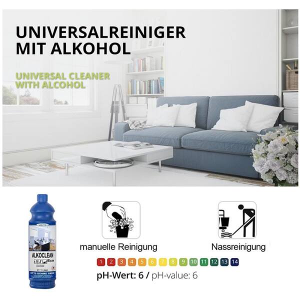 Lorito Alkoclean Eco 248 Bodenpflege Unterhaltsreiniger 1 Liter