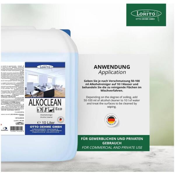 Lorito Alkoclean Eco 248 Bodenpflege Unterhaltsreiniger 10 Liter