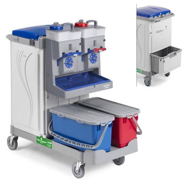 Filmop Reinigungswagen Alpha Split Double Equodose