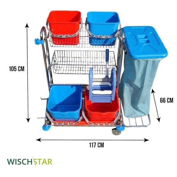Wisch-Star Reinigungswagen Vario 5 Putzwagen Gerätewagen