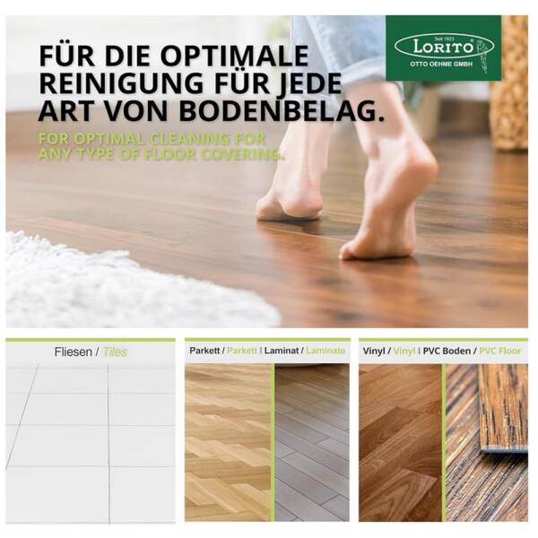 Wisch-Star Microfasermopp Mikrofasermopp Chenille "Calito" Wischmopp rot 50 cm