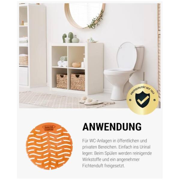 Wisch-Star Urinalsieb WC-Duftspüler Urinaleinlage Pissoireinlage Mango