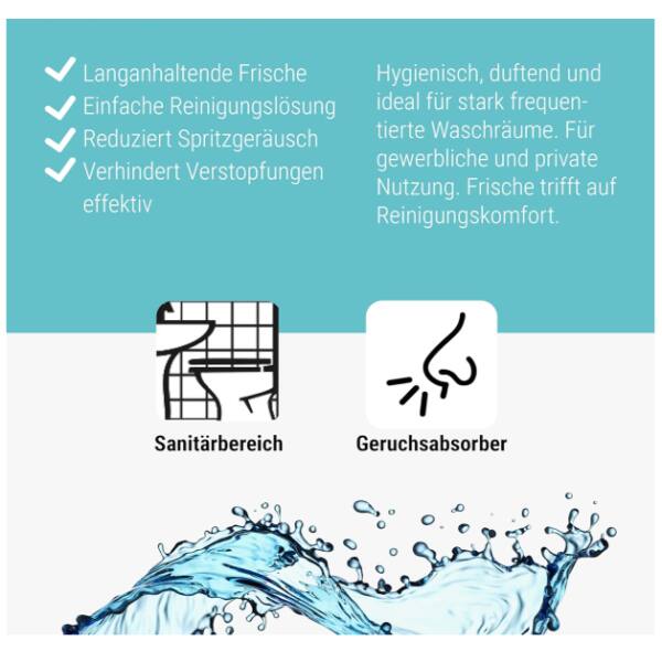 Wisch-Star Urinalsieb WC-Duftspüler Urinaleinlage Pissoireinlage Ocean