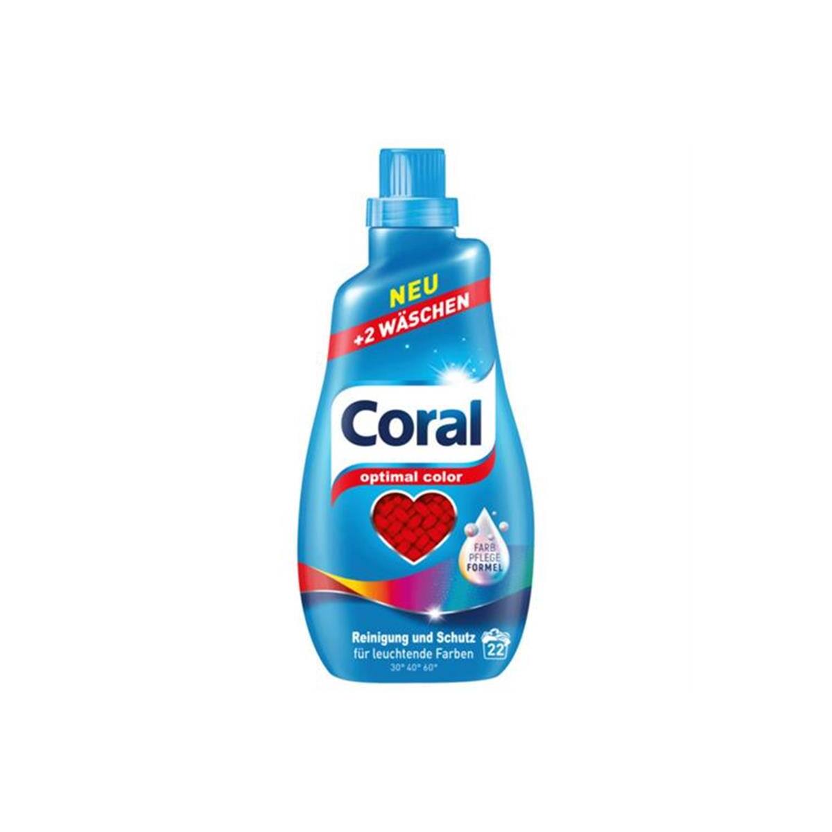 Coral Optimal Color Flssigwaschmittel 1,1 L 22 WL