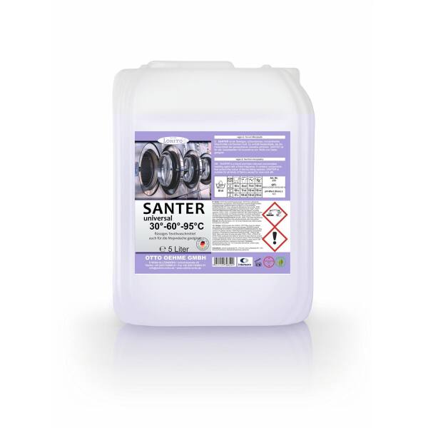 Lorito Santer Vollwaschmittel Waschmittel schaumarm flüssig 5 Liter