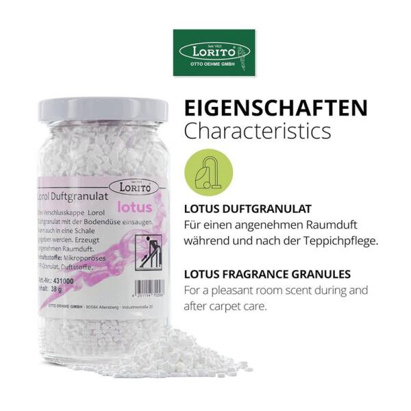 Lorol Duftgranulat Lotus 50 g - 200 ml Staubsaugerduft Raumduft