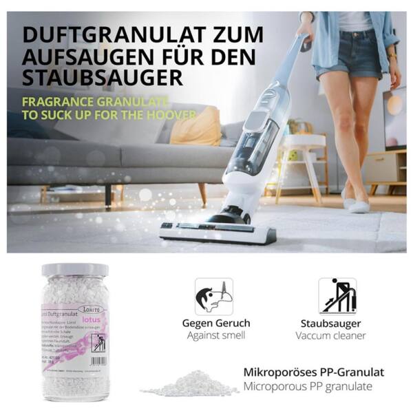 Lorol Duftgranulat Lotus 50 g - 200 ml Staubsaugerduft Raumduft