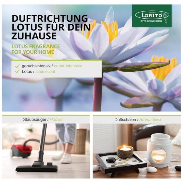 Lorol Duftgranulat Lotus 50 g - 200 ml Staubsaugerduft Raumduft