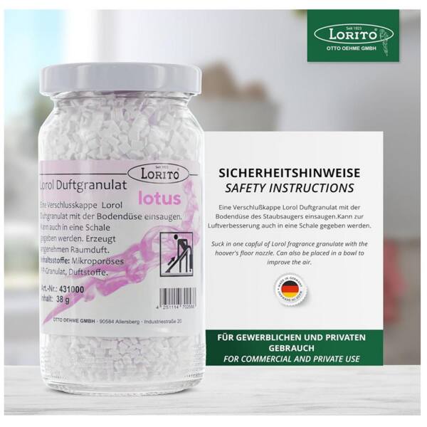 Lorol Duftgranulat Lotus 50 g - 200 ml Staubsaugerduft Raumduft