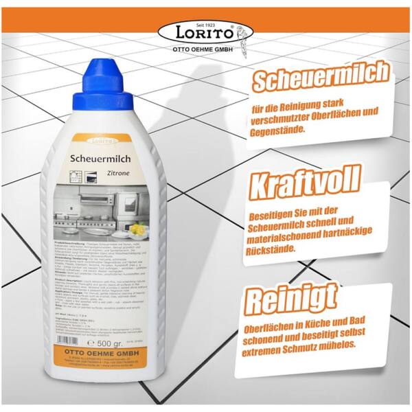 Lorito Scheuermilch Zitrone 500 g