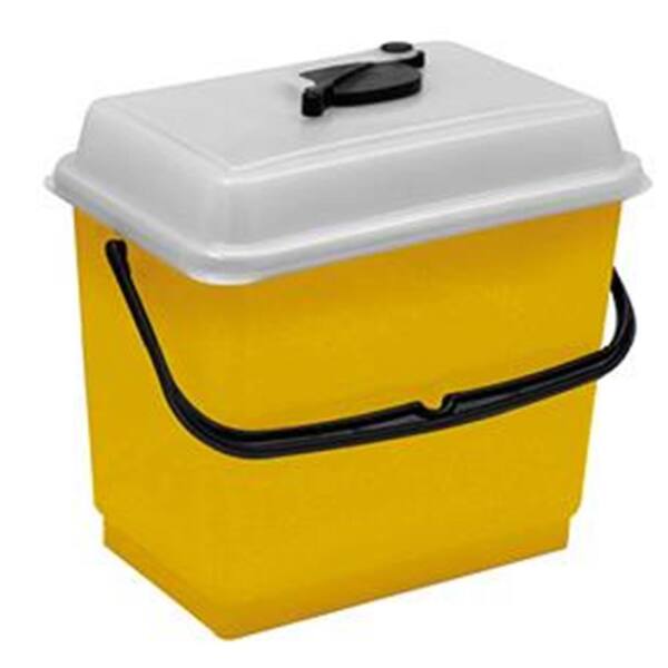 Filmop Spendereimer für Desinfektions-Vliestücher 4 Liter, gelb