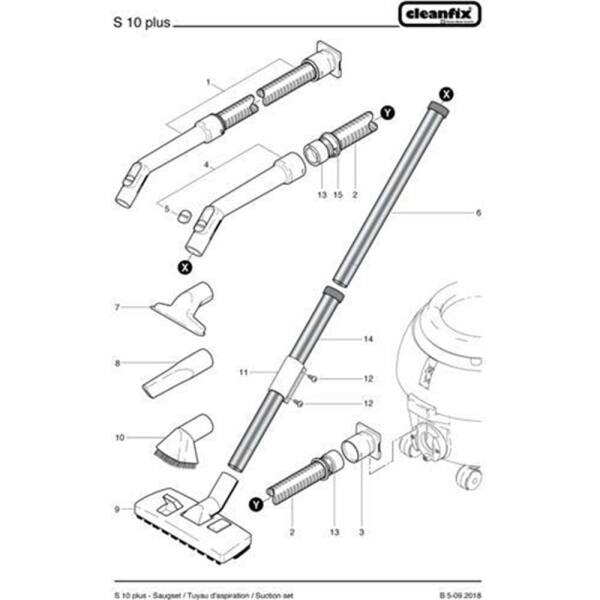 Luftregler für Cleanfix S10 Plus weiß