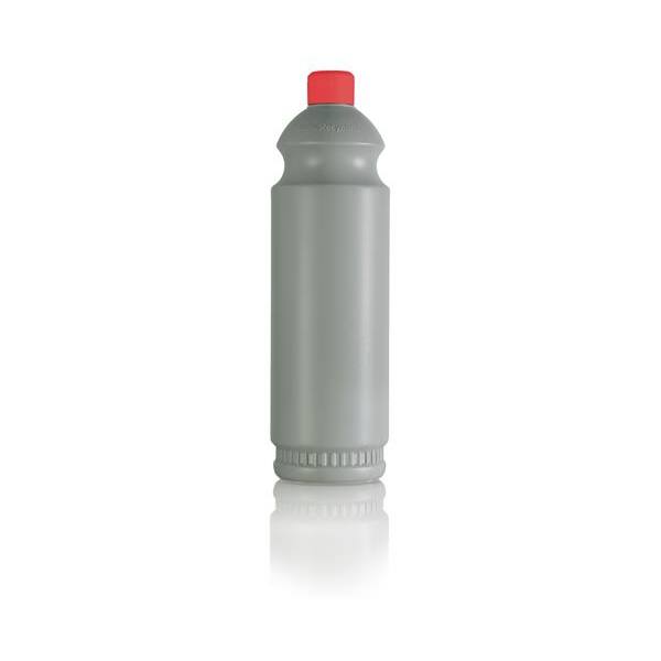 Leerflasche HDPE-Kunststoff 100% Recycling 1 L Klappdeckeldosierverschluss Rot