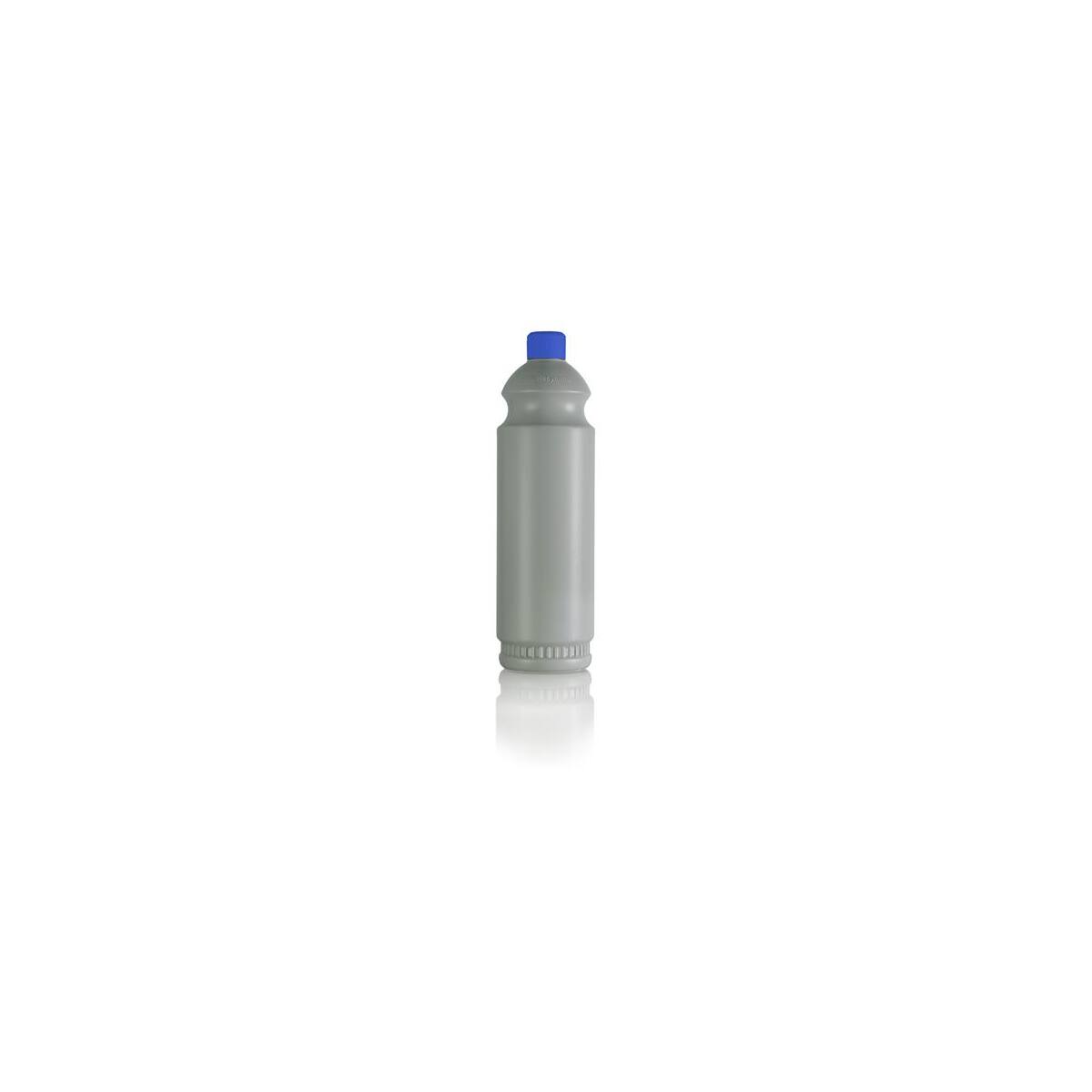 Leerflasche HDPE-Kunststoff 100% Recycling 1 L Klappdeckeldosierverschluss Blau