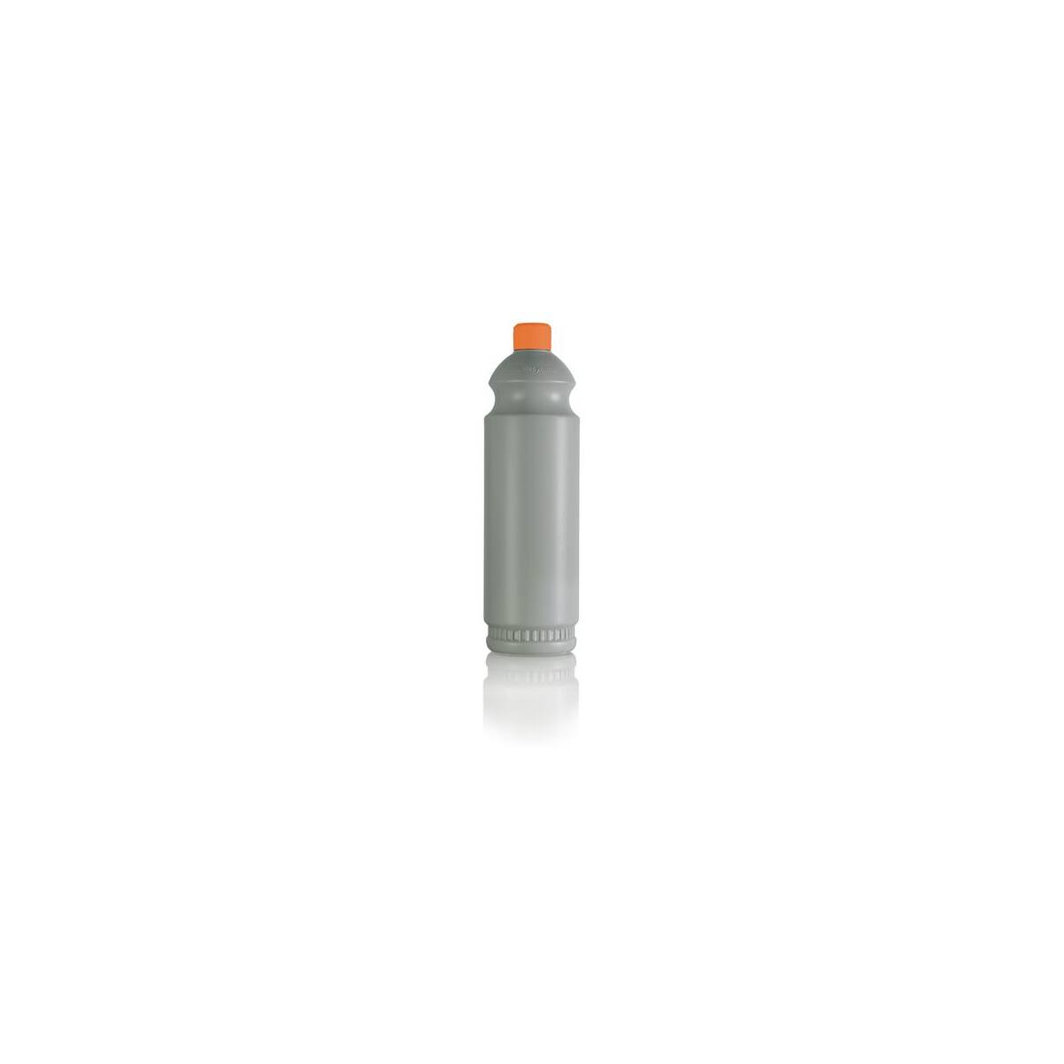 Leerflasche HDPE-Kunststoff 100% Recycling 1 L Klappdeckeldosierverschluss Orange