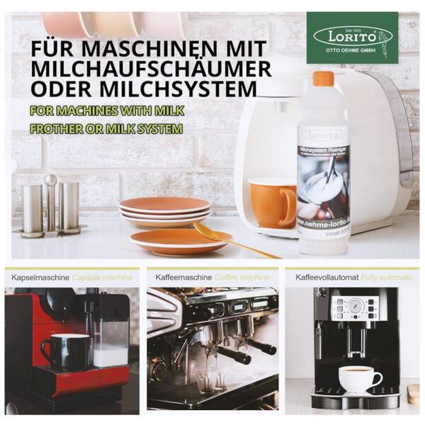 Lorito Milchsystem Reiniger Kaffeemaschinenreiniger 0,5 L