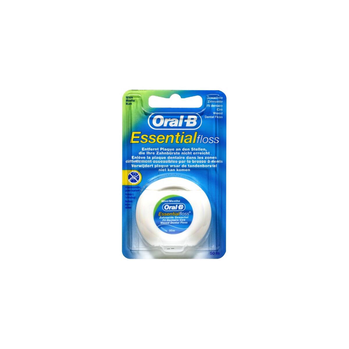 Oral-B Zahnseide Essential Floss Gewachst 50m