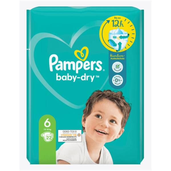 Pampers Baby Dry Windeln Größe 6