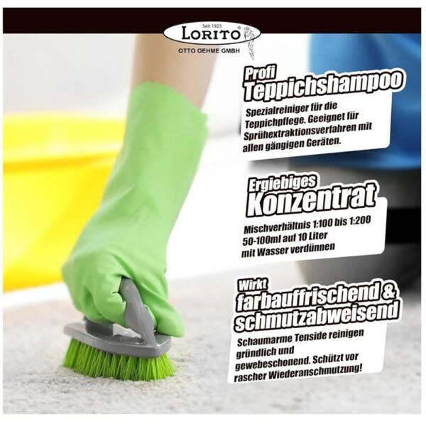 LoritoTeppichshampoo Fleckenentferner Tescha 255 1 Liter
