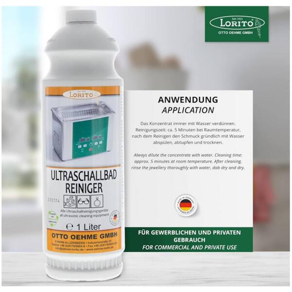 Ultraschallbad Reiniger 1 Liter für Münzen, Schmuck, Brillen