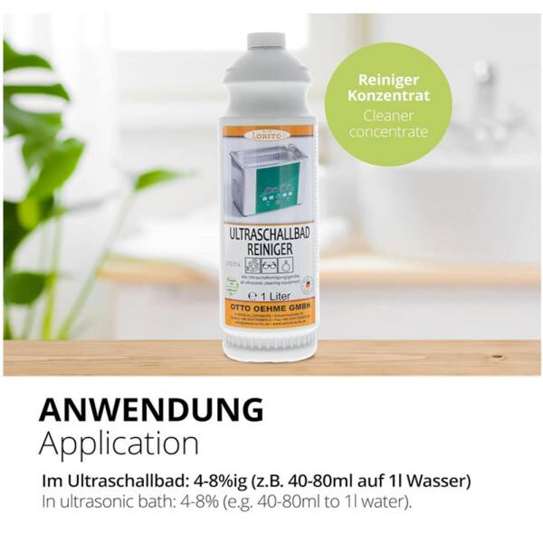 Ultraschallbad Reiniger 1 Liter für Münzen, Schmuck, Brillen