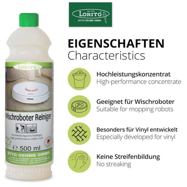 Wischroboter Reiniger 0,5 Liter Universalreiniger