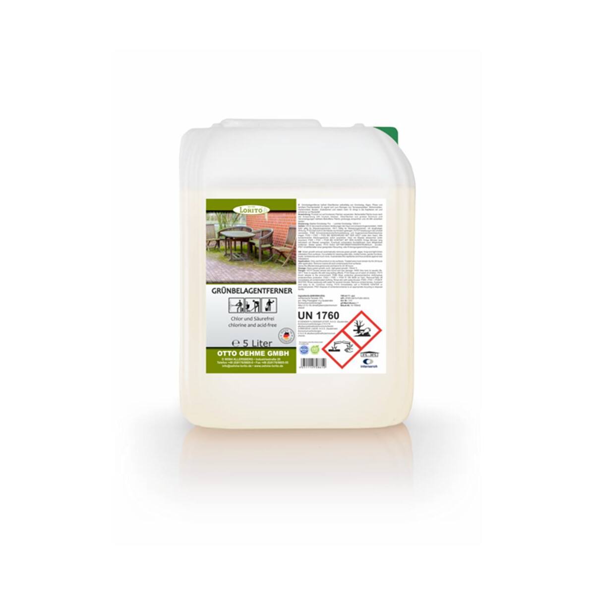 Grnbelagentferner 5 Liter chlorfrei