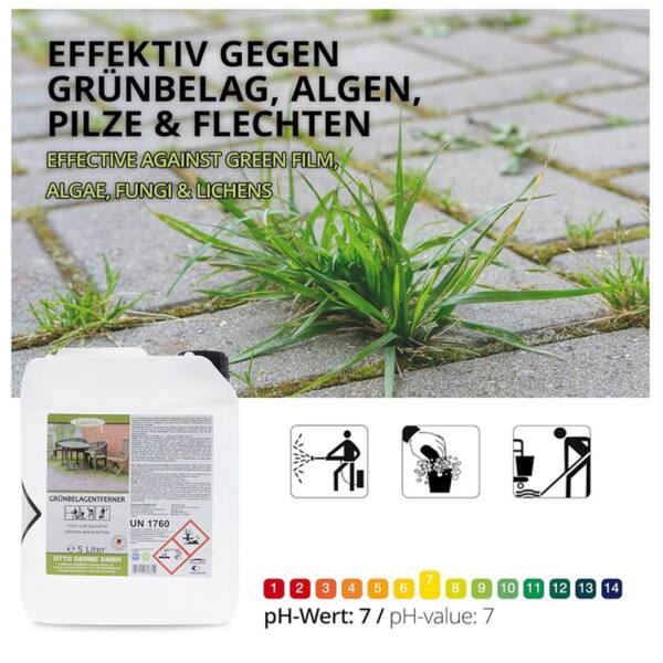 Grünbelagentferner 5 Liter HOCHKONZENTRAT chlorfrei